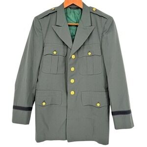 Military Blazer Jacket By Lewis‎ Uniform Co. Men's Size 38 Regular